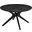 Crossroads Round Wood Coffee Table In Black