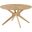 Crossroads Round Wood Coffee Table In Oak