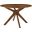 Crossroads Walnut 47 Inch Round Wood Dining Table