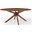 Crossroads Walnut 71 Inch Oval Wood Dining Table EEI-3849-WAL