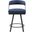 Crowley Swivel Counter Height Chair Set of 2 In Black and Blue