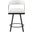 Crowley Swivel Counter Height Chair Set of 2 In Black and White