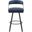 Crowley Swivel Pub Height Chair Set of 2 In Black and Blue
