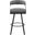 Crowley Swivel Pub Height Chair Set of 2 In Black and Gray
