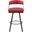 Crowley Swivel Pub Height Chair Set of 2 In Black and Red