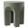 Crus Fiberglass Outdoor Side Table In Grey