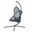 Crush Swing Chair In Dark Gray