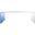 Crysta Clear/Blue Ombre Glass Coffee Table