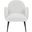Crystalyn Boucle Accent Chair In Ivory/Black