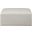 Cube Vegan Leather Ottoman In Cream
