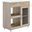 Culinary Kitchen Cart With Spice Rack In Oak White