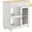 Culinary Kitchen Cart With Spice Rack In White Natural