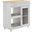 Culinary Kitchen Cart With Towel Bar In Light Gray