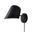 Culver Plug-in Wall Sconce In Matte Black