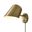 Culver Plug-in Wall Sconce In Brushed Brass