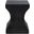 Curby Indoor-Outdoor Modern Concrete 17.7 Inch Height Accent Table in Black