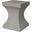 Curby Ivory Concrete Accent Table