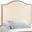 Curl Ivory Twin Nailhead Upholstered Headboard