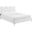 Current Performance Velvet Full Platform Bed In White MOD-6730-WHI
