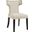 Curve Beige Fabric Dining Chair