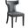 Curve Gray Vegan Leather Dining Chair