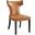 Curve Tan Vegan Leather Dining Chair