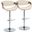 Curvo Adjustable Barstool Set of 2 In Cream