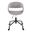 Curvo Upholstered 4 star Task Chair In Black and Grey