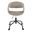 Curvo Upholstered 4 star Task Chair In Light Grey and Black