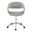 Curvo Upholstered 5 star Task Chair In Grey and Chrome