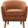 Cutler Accent Chair In Orange and Rust