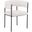 Cyril Modern Chair In White Faux Fur
