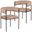 Cyril Modern Chair Set of 2 In Light Brown Velvet