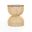 D-Bodhi Wave Side Table In Natural and Gold