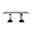 D12DT Dining Table In Black And White