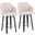 Dahlia Counter Stool Set of 2 In Black and Cream