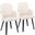 Dahlia Dining Chair Set of 2 In Cream and Black