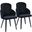 Dahlia Dining Chair Set of 2 In Black