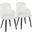 Dahlia Dining Chair Set of 2 In White and Black