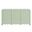 Dahlia Fluted and Scalloped Sideboard Storage Cabinet In Sage