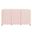 Dahlia Fluted and Scalloped Sideboard Storage Cabinet In Soft Pink