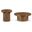 Dahlia Oak Veneer Occasional Table Set In Brown