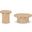 Dahlia Oak Veneer Occasional Table Set In Natural
