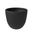 Dahlia Poly Stone 14.4 Dia. Planter In Black