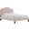 Daisy Performance Velvet Full Platform Bed In Pink