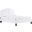 Daisy Performance Velvet Full Platform Bed In White