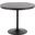 Dakota Industrial Dining Table In Black Steel And Black Wood