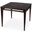 Daltrey 36 Inch Square Game Table In Dark Brown