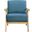 Damala Accent Chair In Blue