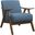 Damala Blue Accent Chair
